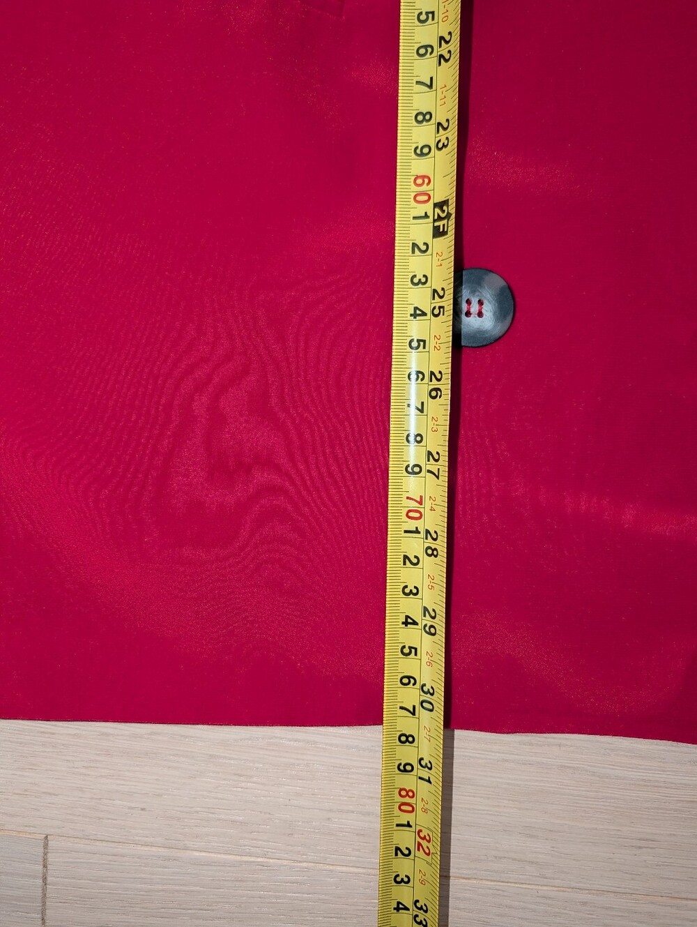 Hugo Buscati Silk Double-Breasted Bright Red Blazer - Picture 8 of 11
